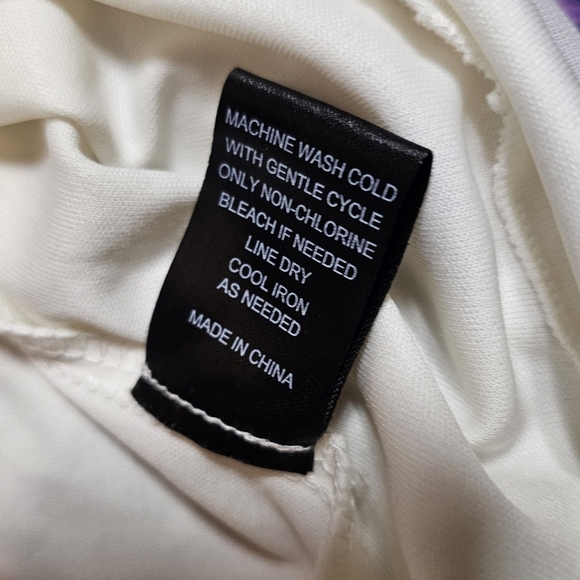 Girls Poppies & Roses Cute Maxi Dress Sz Medium White Floral Off Shoulder - Picture 9 of 9